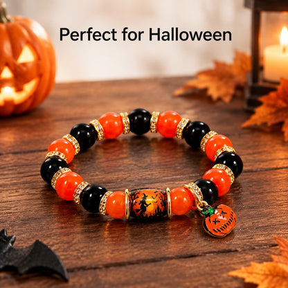 Limited Edition Halloween Crystal Beaded Bracelet (6 Spooky Styles)
