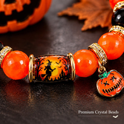 Limited Edition Halloween Crystal Beaded Bracelet (6 Spooky Styles)