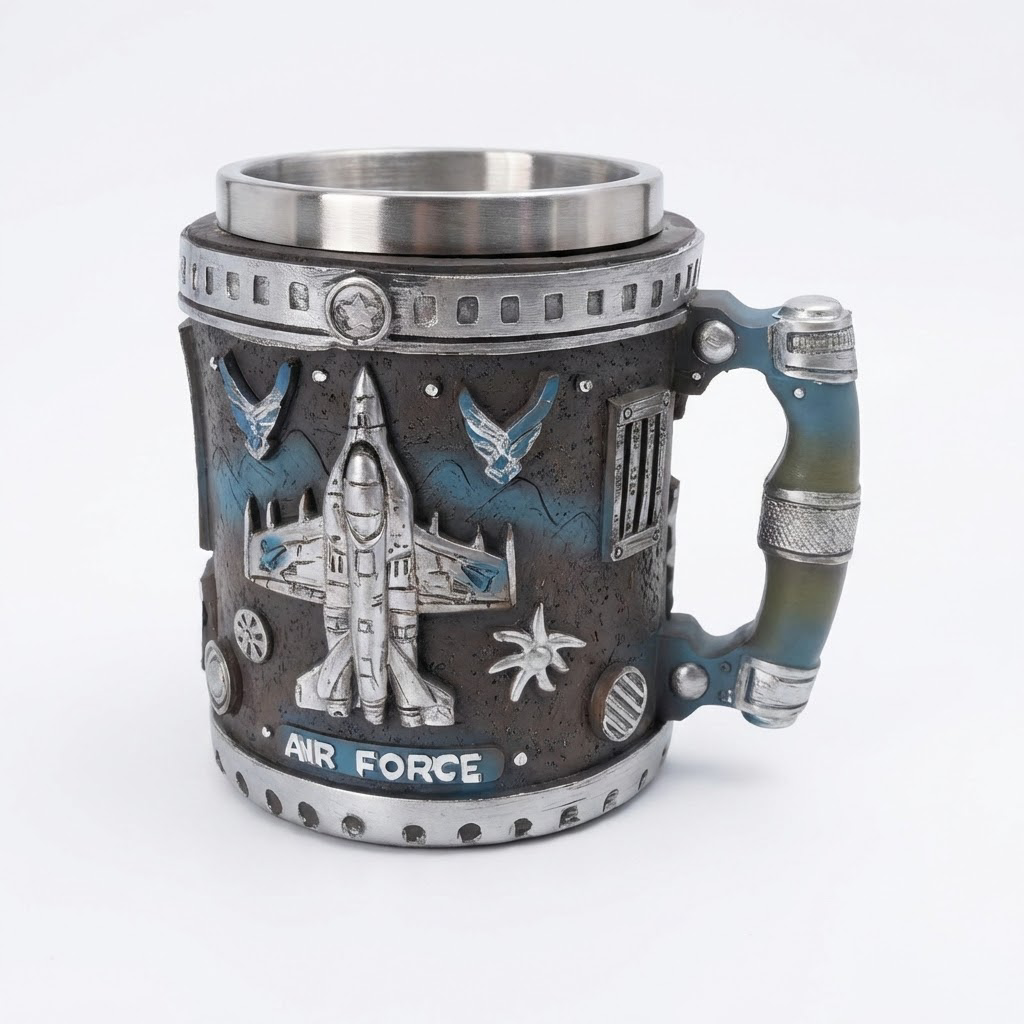 3D Military Mug Collection - Armed Forces Coffee Cup | Stainless Steel Tactical Mug