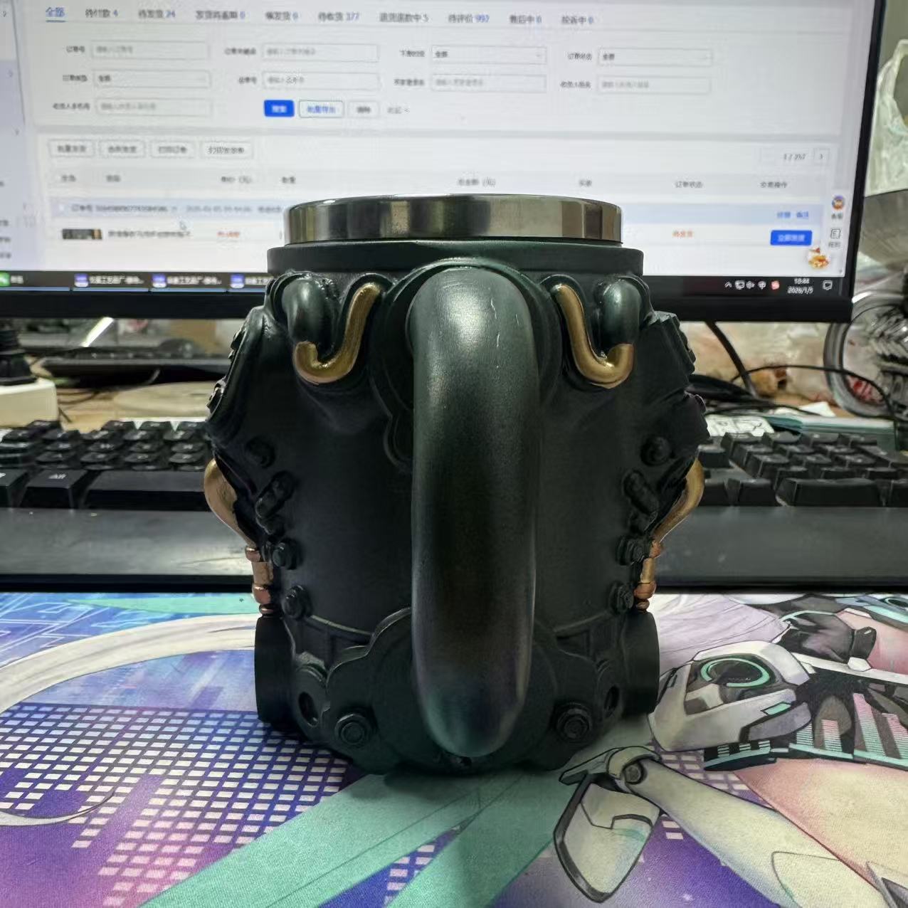 3D V12 Engine Mug - Muscle Car Motor Coffee Cup | Stainless Steel Mechanic Mug