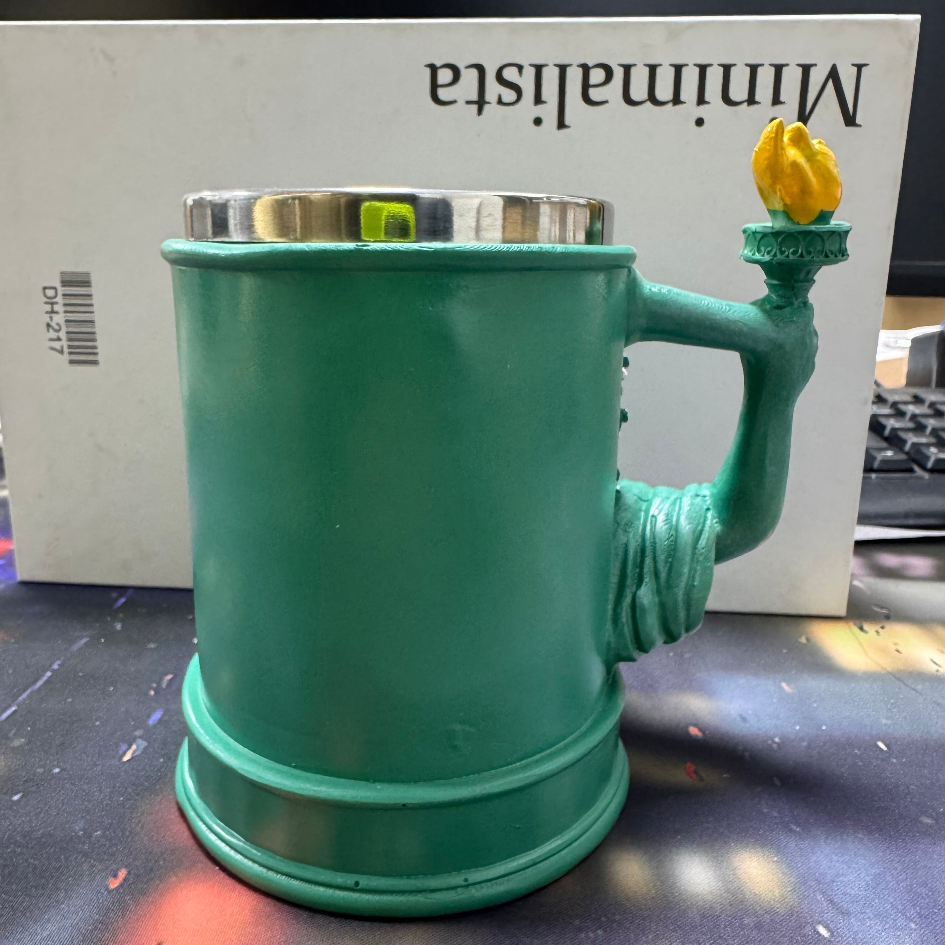 3D Statue of Liberty Mug - 250 Years of Freedom | Stainless Steel NYC Souvenir Cup