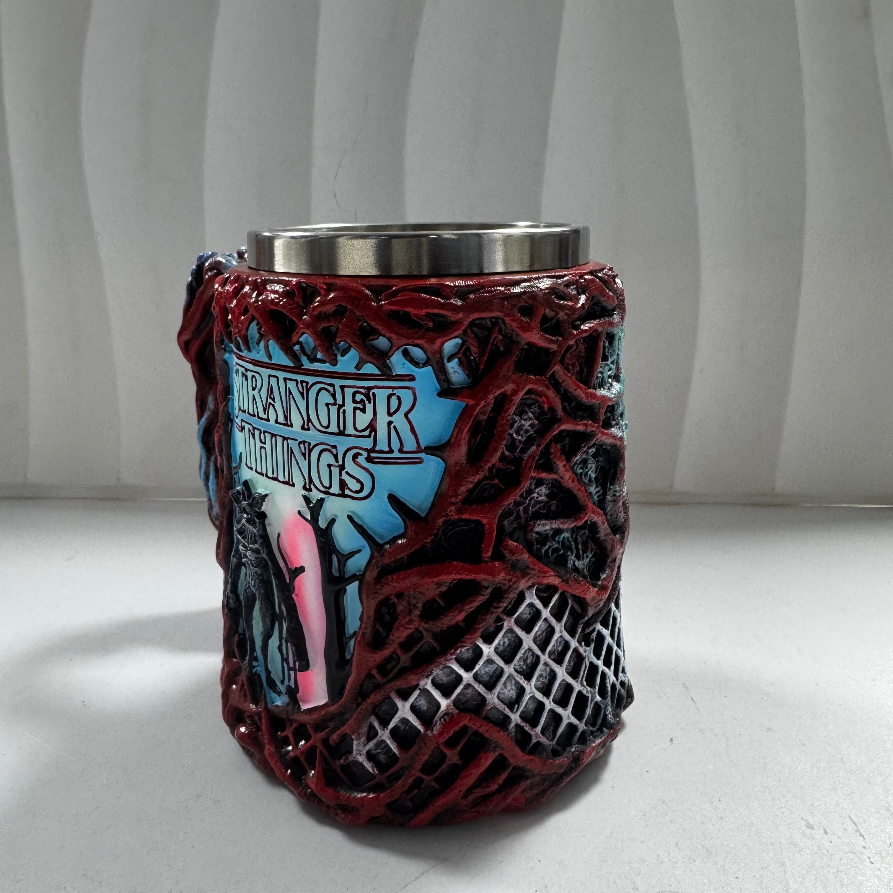 Stranger Things Demogorgon 3D Mug - Monster Flower Face | Stainless Steel Horror Coffee Cup