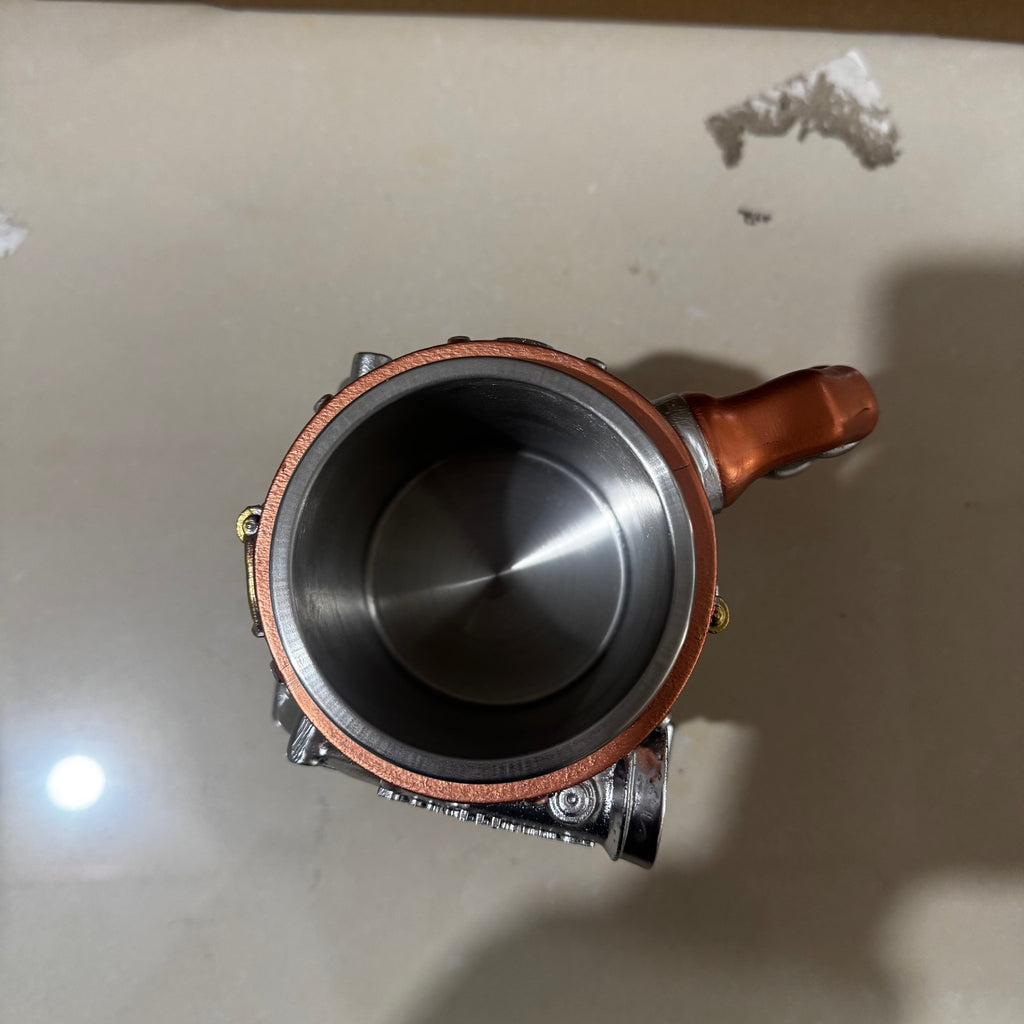 3D BorgWarner Turbocharger Mug - Turbo Engine Coffee Cup | Stainless Steel Car Mug