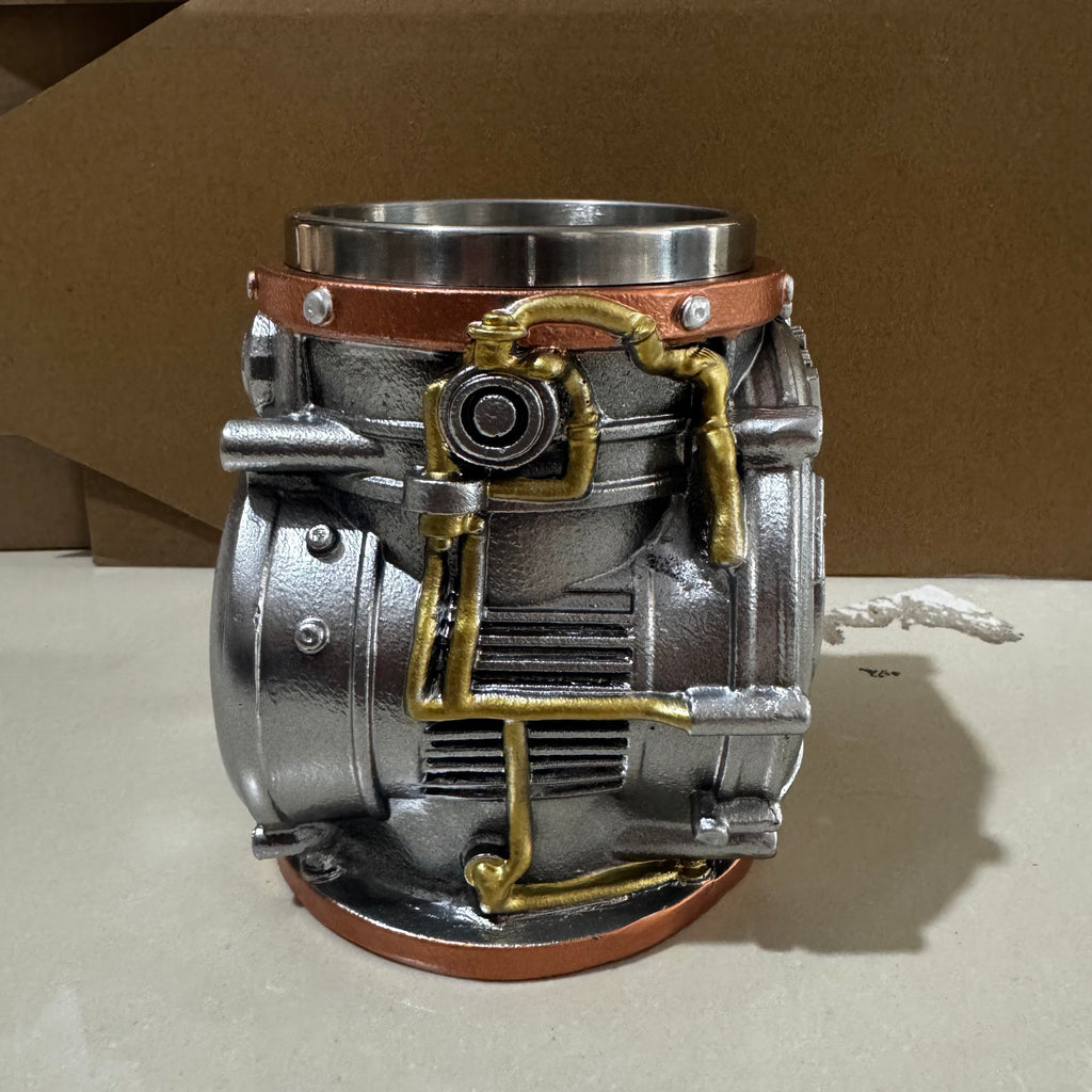 3D BorgWarner Turbocharger Mug - Turbo Engine Coffee Cup | Stainless Steel Car Mug