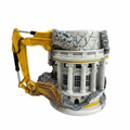 3D Excavator Construction Mug - White Background