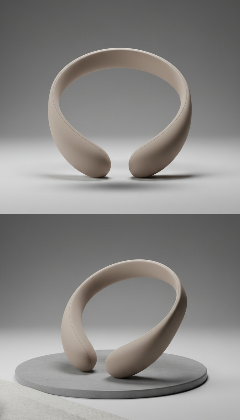 Wearable Neckband Cooler Soft Taupe