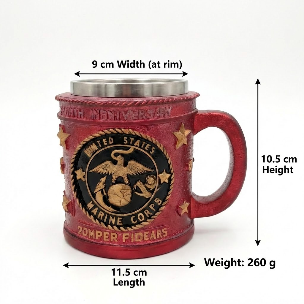 3D Military Mug Collection - Armed Forces Coffee Cup | Stainless Steel Tactical Mug