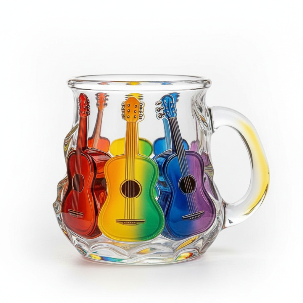彩绘吉他马克杯产品细节图