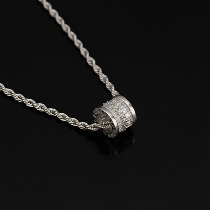 Barrel Pendant Necklace macro detail