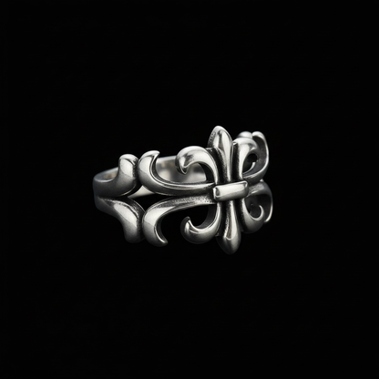 Vintage Cross Ring main image, pure black background