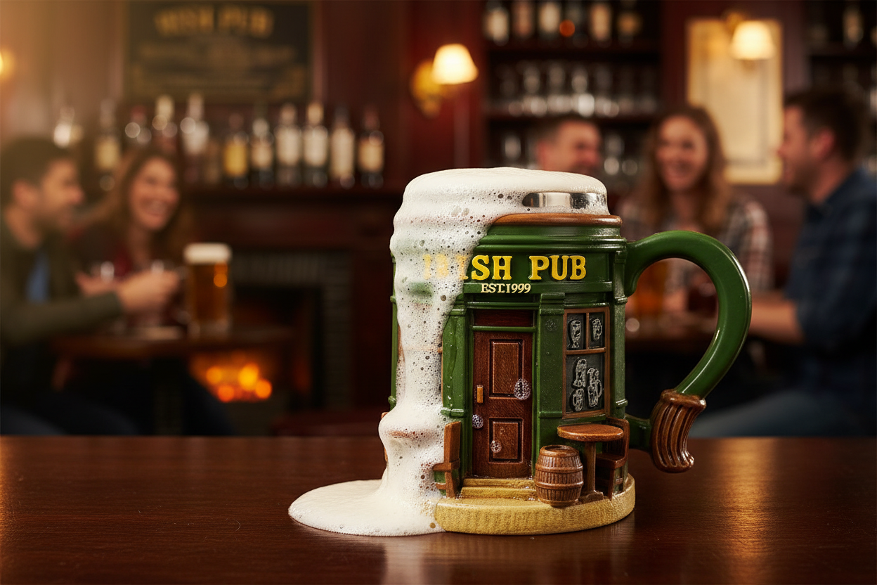 爱尔兰酒吧马克杯使用场景图