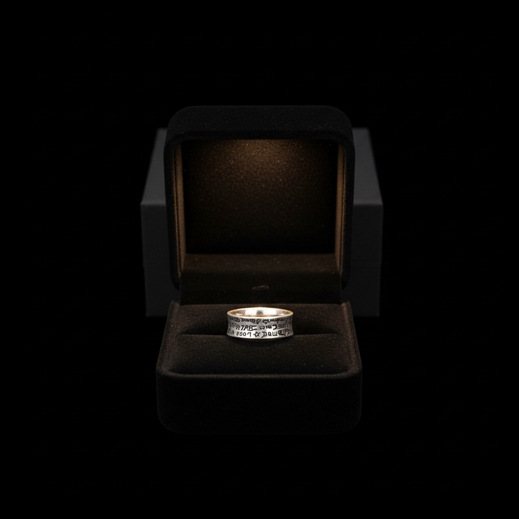 Graffiti Letter Ring gift box packaging