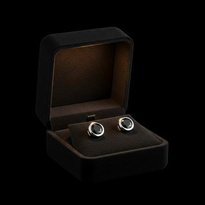 Black Onyx Studs gift box packaging