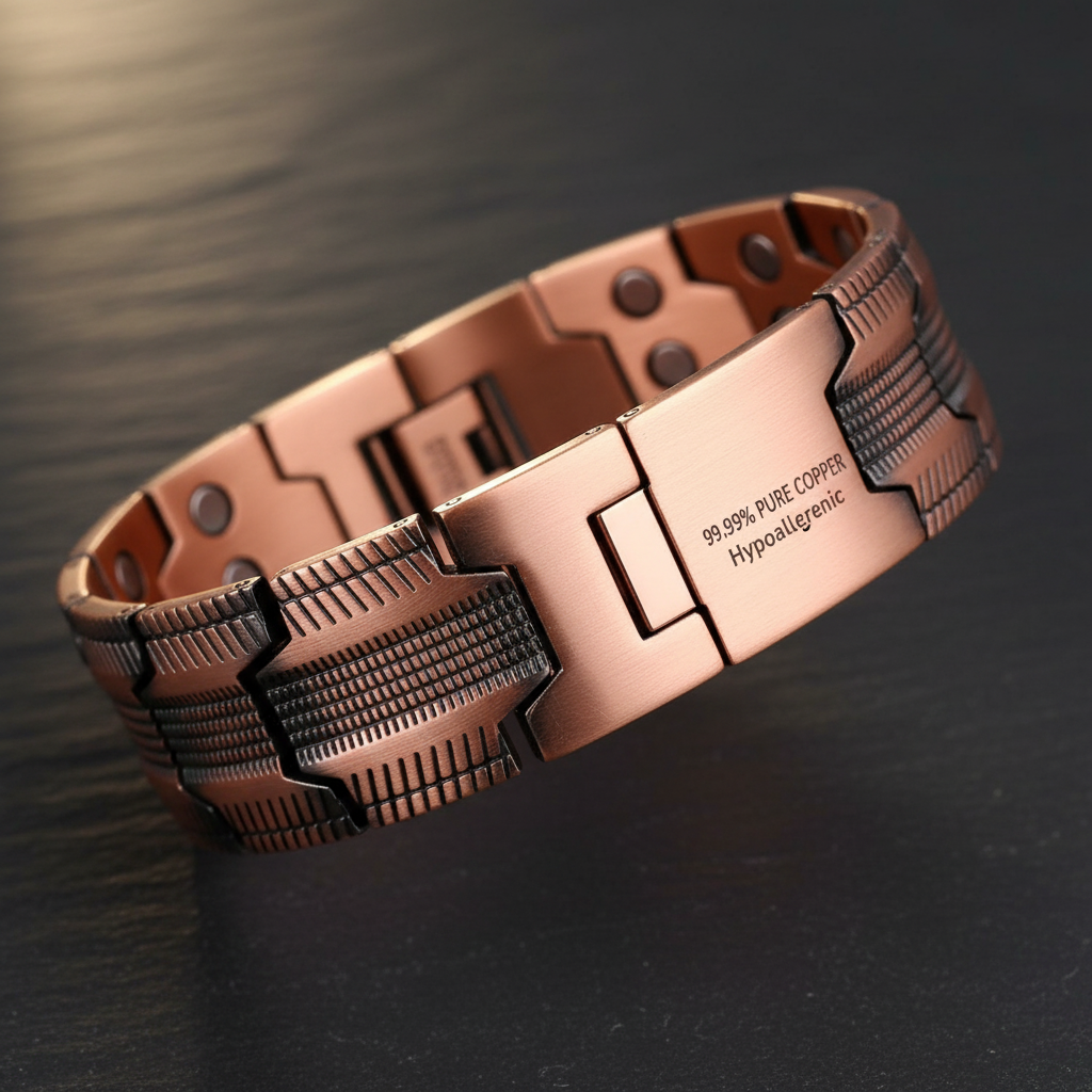 99.99% pure copper - hypoallergenic material