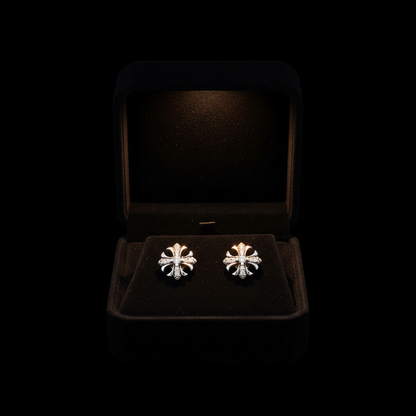 Pave Cross Studs gift box packaging