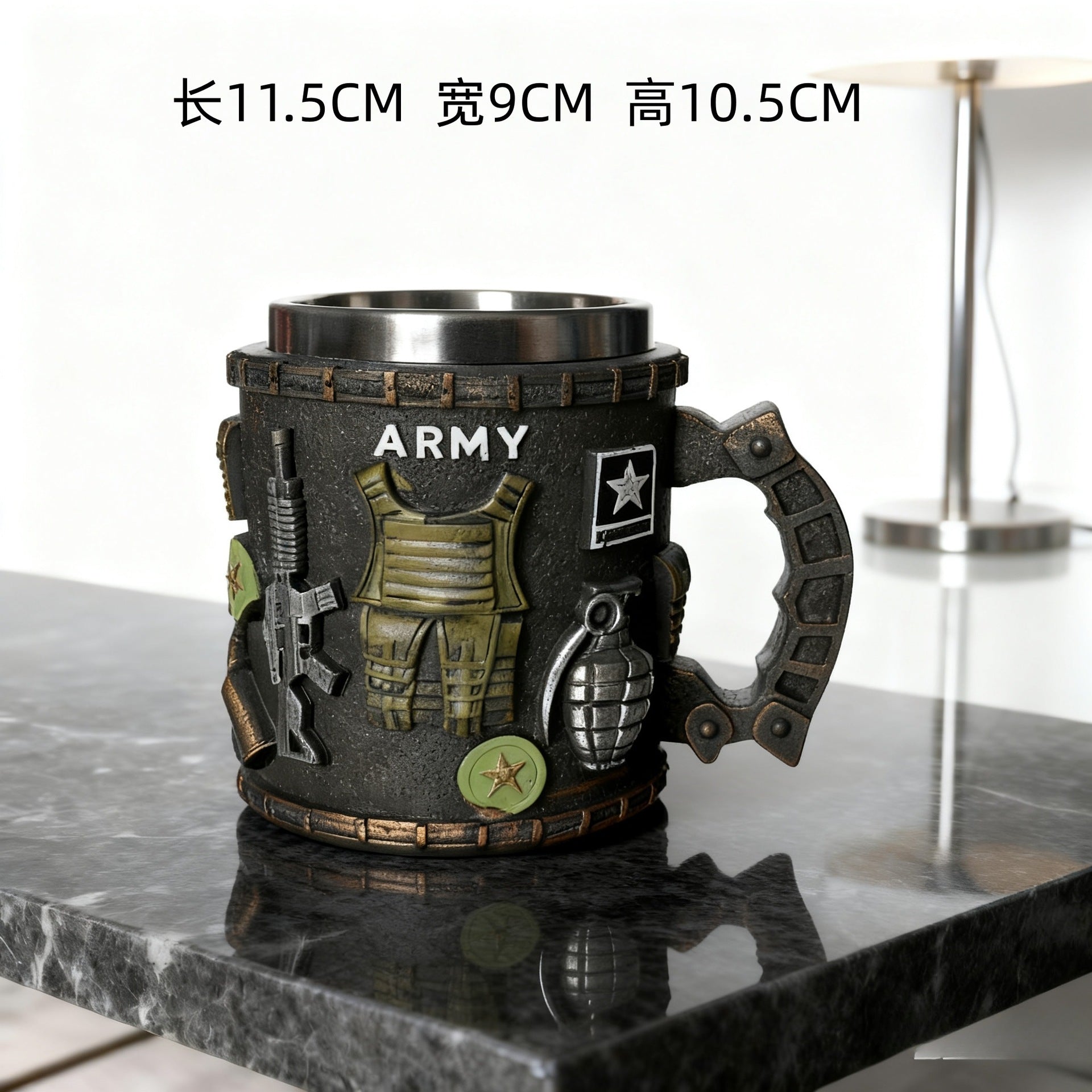 3D Military Mug Collection - Armed Forces Coffee Cup | Stainless Steel Tactical Mug