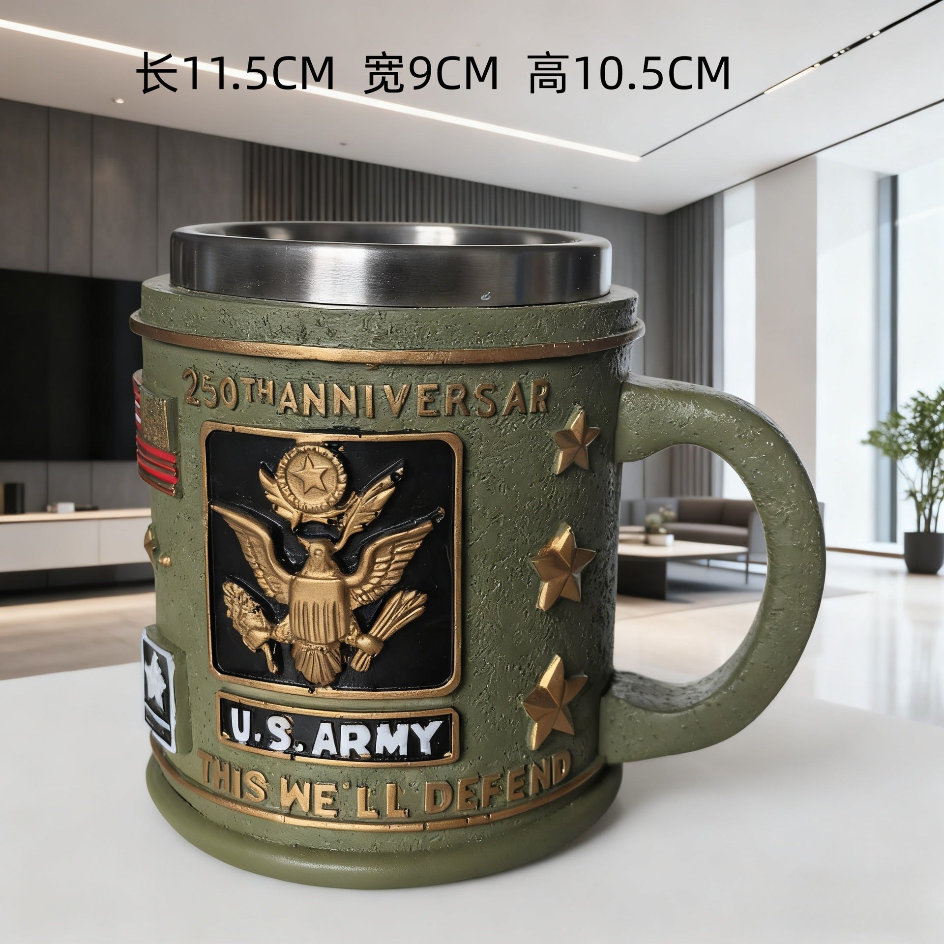 3D Military Mug Collection - Armed Forces Coffee Cup | Stainless Steel Tactical Mug