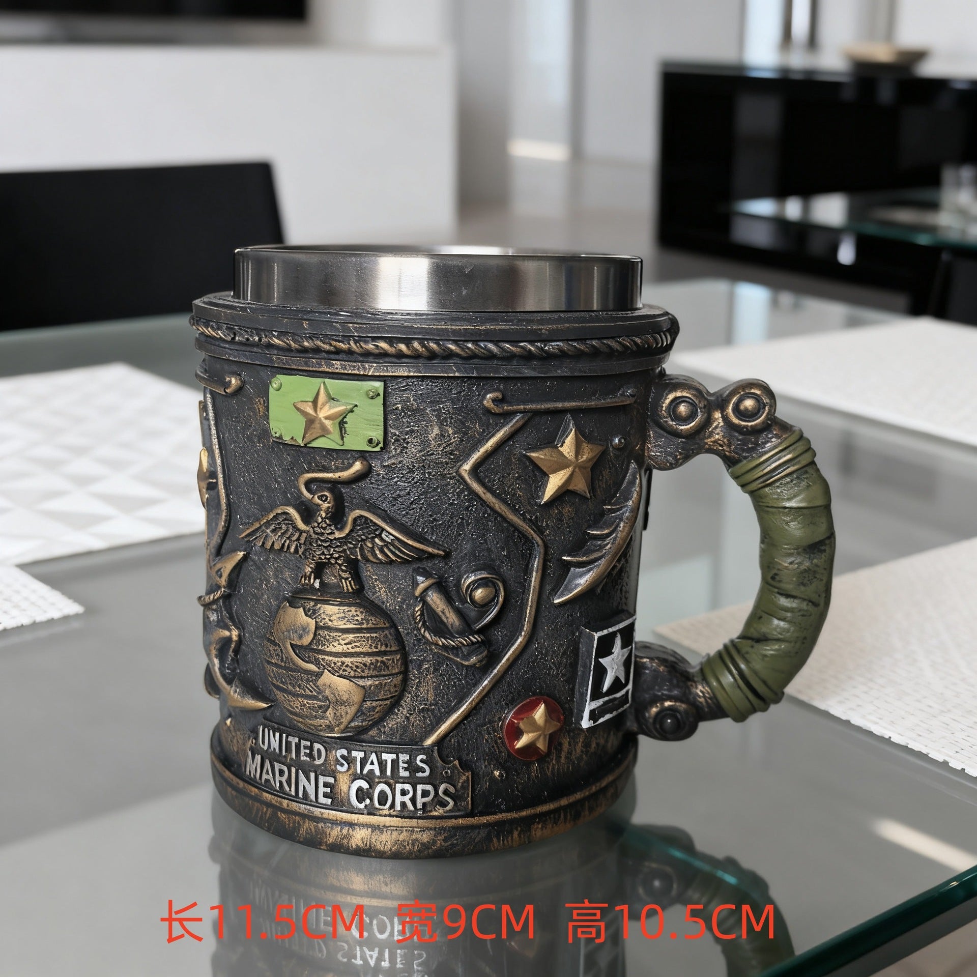 3D Military Mug Collection - Armed Forces Coffee Cup | Stainless Steel Tactical Mug