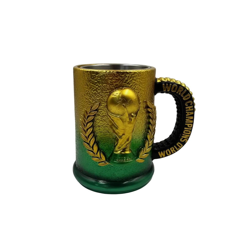 World Cup Trophy 3D Mug Pure White Background